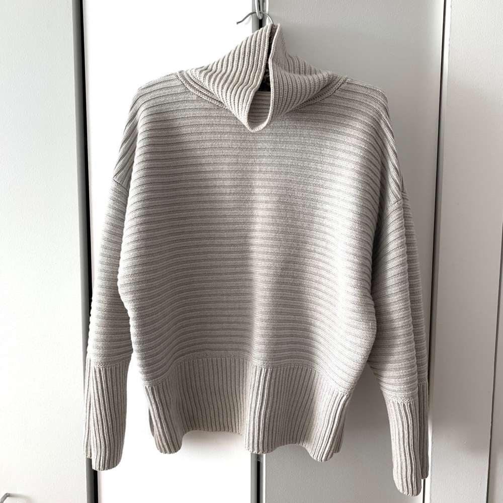CLUB MONACO Cowl Neck Sweater in Gray